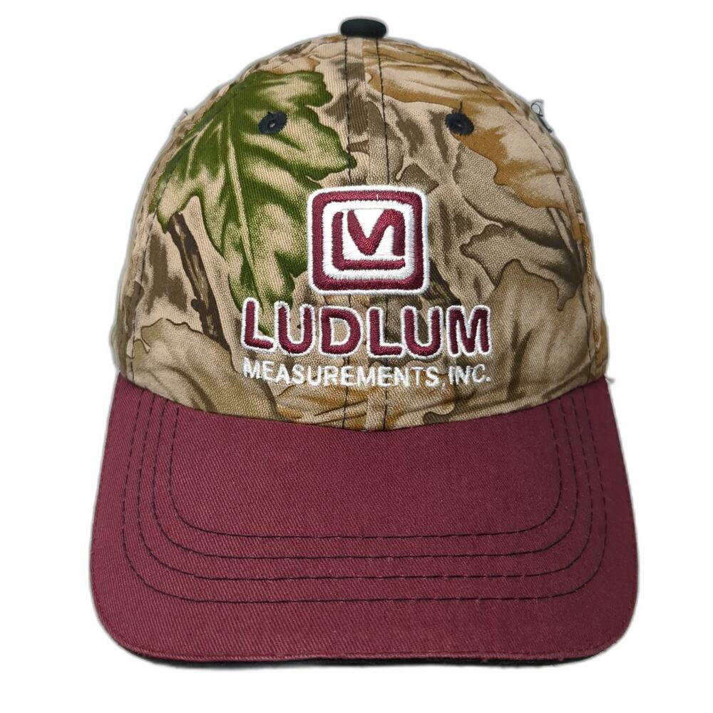 Vernon Baseball Cap Brown Red One Size Camo Ludlum Measurements Strapback Hat